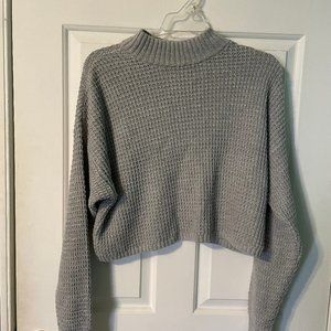 Hollister Oversized Waffle Mockneck Sweater NWT
